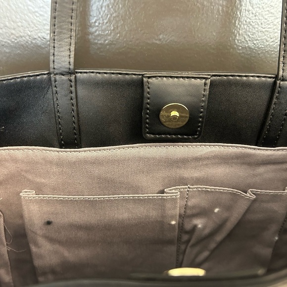 Danielle Nicole NWOT leather medium tote. Small interior stains manufacturer - Picture 3 of 14